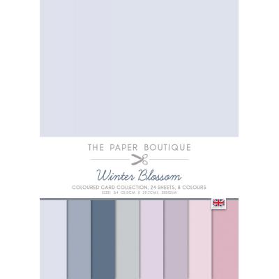 The Paper Boutique Winter Blossom Cardstock - Coloured Card Collection