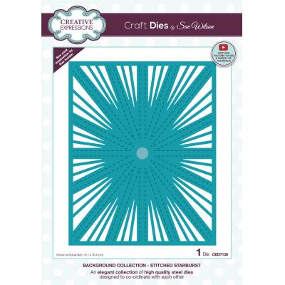 Creative Expressions Sue Wilson Craft Dies - Stitched Starburst Background