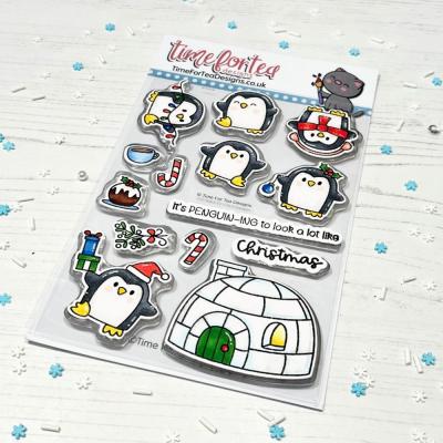 Time For Tea Clear Stamps - Penguin-ing To Look A Lot Like Christmas