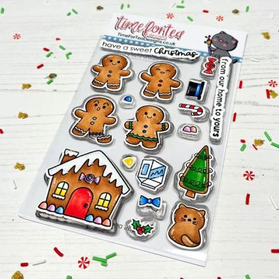 Time For Tea Clear Stamps - Gingerbread Family Our House To Yours