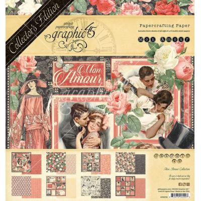 Graphic 45 Mon Amor Designpapiere - Deluxe Collector's Edition