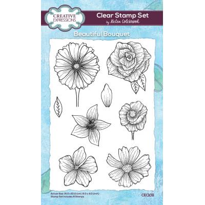 Creative Expressions Helen Colebrook Clear Stamps - Beautiful Bouquet