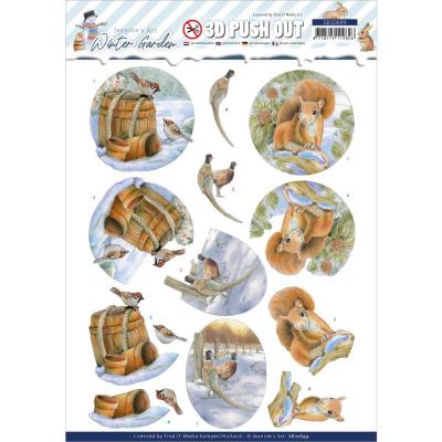 Find It Trading Jeanine's Art Winter Garden Punchout Sheet - Pheasant