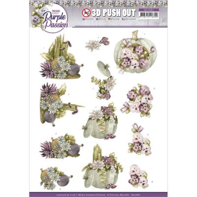 Find It Trading Precious Marieke Purple Punchout Sheet Passion - Pumpkin Passion