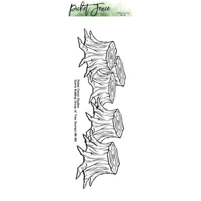 Picket Fence Studios Clear Stamp - Scene Building: Group Of Tree Stump