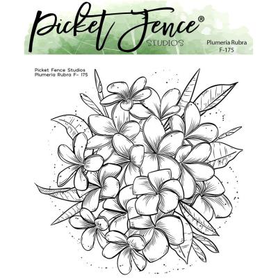 Picket Fence Studios Clear Stamp - Plumeria Rubra