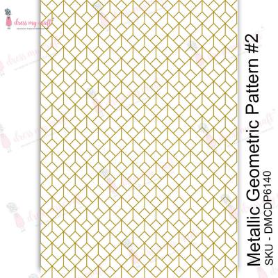 Dress My Craft Transferpapier - Metallic Geometric Pattern II