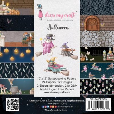 Dress My Craft Halloween Designpapiere - Paper Pad