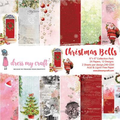 Dress My Crafts Christmas Bells Designpapiere - Paper Pad