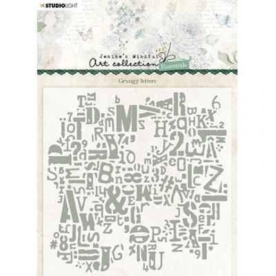 StudioLight Jenine's Mindfull Art  Essentials Nr.10 Embossingfolder - Grungy Letters