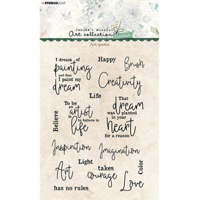 StudioLight Jenine's Mindfull Art Essentials Nr.111 Clear Stamps - Art Quotes