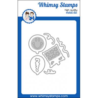 Whimsy Stamps Deb Davis and Denise Lynn Die - Happy Day Balloons