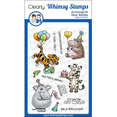 Whimsy Stamps Crissy Armstrong Clear Stamps - Jungle Birthday