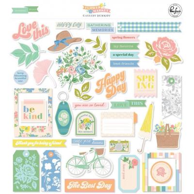 PinkFresh Studio Flower Market Die Cuts - Ephemera