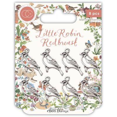 Craft Consortium Little Robin Redbreast Charmes - Metal Charms Robin