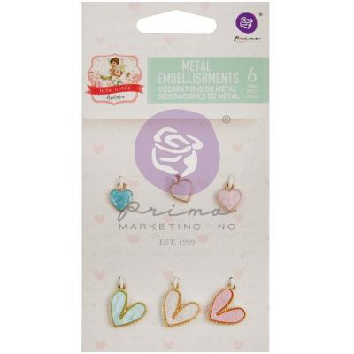 Prima Marketing Love Notes Embellishments - Metal Charms