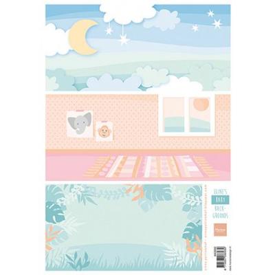 Marianne Design Ausschneidebogen - Eline's Baby Backgrounds