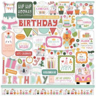 Echo Park A Birthday Wish Girl Sticker - Element Sticker