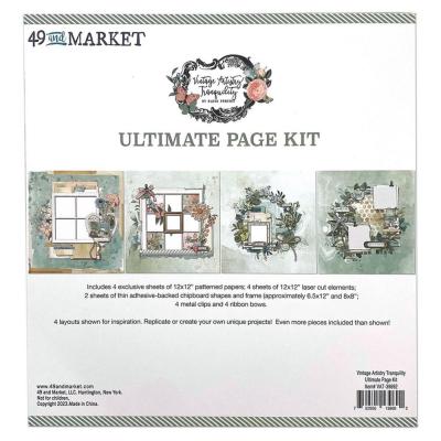 49 and Market Vintage Artistry Tranquility Designpapiere - Ultimate Page Kit
