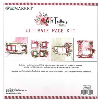 49 And Market ARToptions Rouge Designpapiere - Ultimate Page Kit