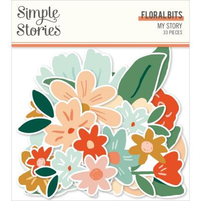 Simple Stories My Story Die Cuts - Bits & Pieces Floral