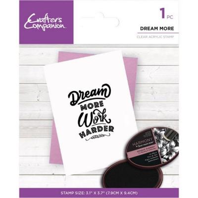 Crafter's Companion Mindfulness Quotes Clear Stamp - Dream More