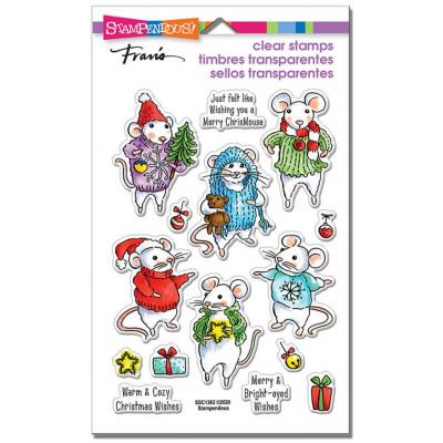 Stampendous Clear Stamps - Felt Mice
