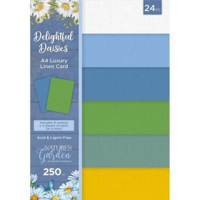 Crafter's Companion Delightful Daisies Cardstock - Luxury Linen Cardstock
