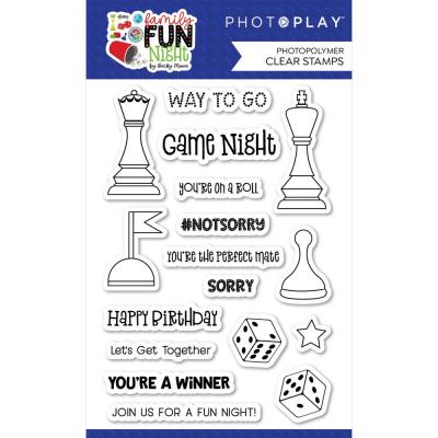 Photoplay Paper Family Fun Night Clear Stamps