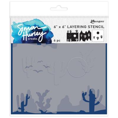 Ranger Simon Hurley Layering Stencils - Sedona Scene Maker