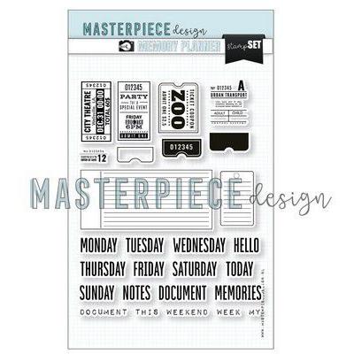 Masterpiece Design Clear Stamps - Weekly Tickets