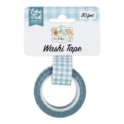 Echo Park Our Baby Boy Washi Tape - Baby Boy Plaid