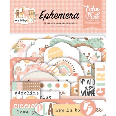 Echo Park Our Baby Girl Die Cuts - Ephemera