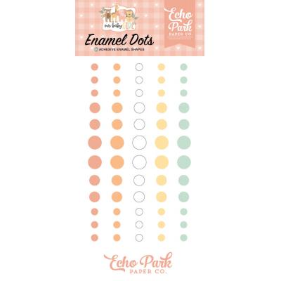 Echo Park Our Baby Girl Embellishments - Enamel Dots