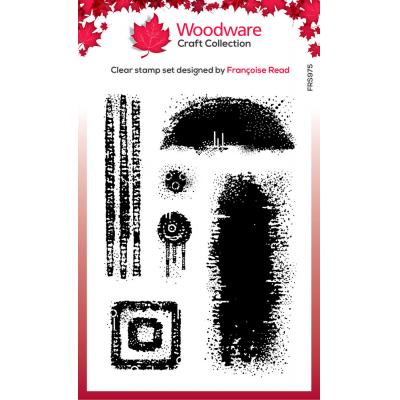 Creative Expressions Woodware Craft Collection Clear Stamps - Speckled Textures
