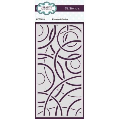 Creative Expressions Slimline Stencils - Entwined Circles