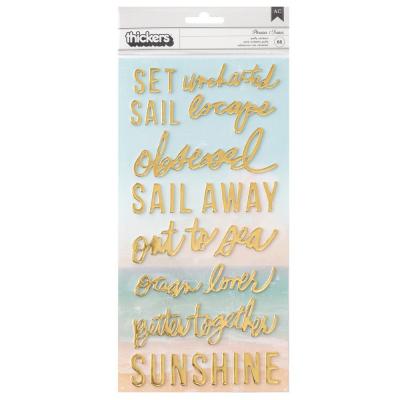 American Crafts Heidi Swapp Set Sail Sticker - Thickers Stickers Phrase