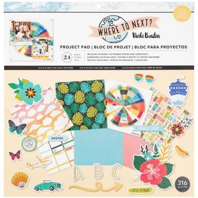 American Crafts Vicki Boutin Where To Next Scrapbooking Set - Project Pad