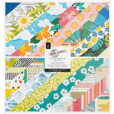 American Crafts Vicki Boutin Where To Next Designpapiere - Paper Pad