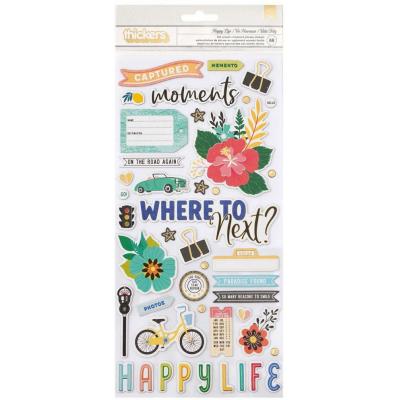 American Crafts Vicki Boutin Where To Next - Happy Life Phrase