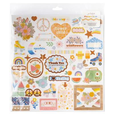 American Crafts Jen Hadfield Flower Child Sticker - Foam Sticker