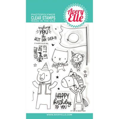 Avery Elle Clear Stamps - Best Day