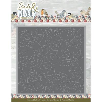 Find It Trading Precious Marieke Birds & Berries Dies - Leaf Frame