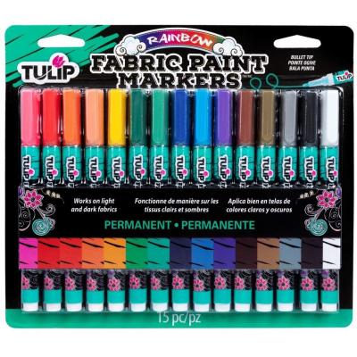 Tulip Textilfarbe - Fabric Markers Bullet Rainbow