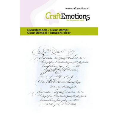 CraftEmotions Clear Stamps - Hintergrundtext
