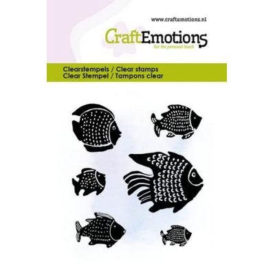 CraftEmotions Clear Stamps - Tropischer Fisch