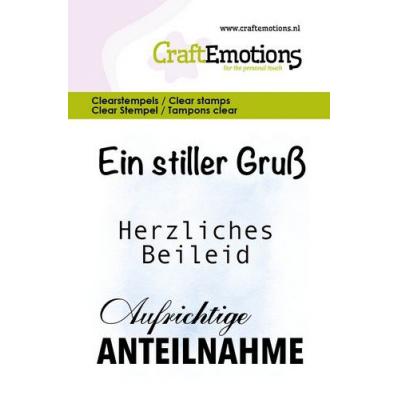 CraftEmotions deutsch Clear Stamps - Ein stiller Gruß