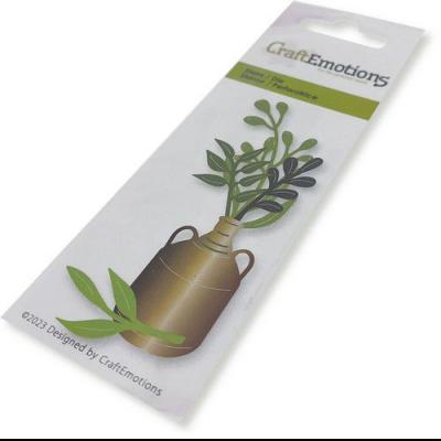 CraftEmotions Stanzschablonen - Vase mit Zweigen