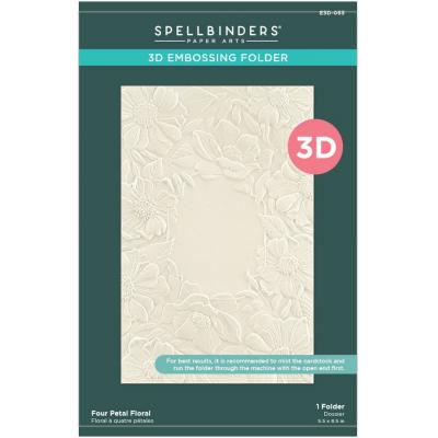 Spellbinders Embossing Folder - Four Petal Floral