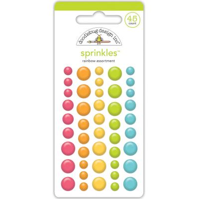 Doodlebug Design Over The Rainbow Sticker - Assortment Sprinkles